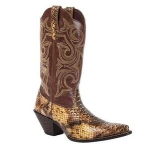 Durango® Crush Women's Brown Western/Cowboy Scalloped 11” Boots